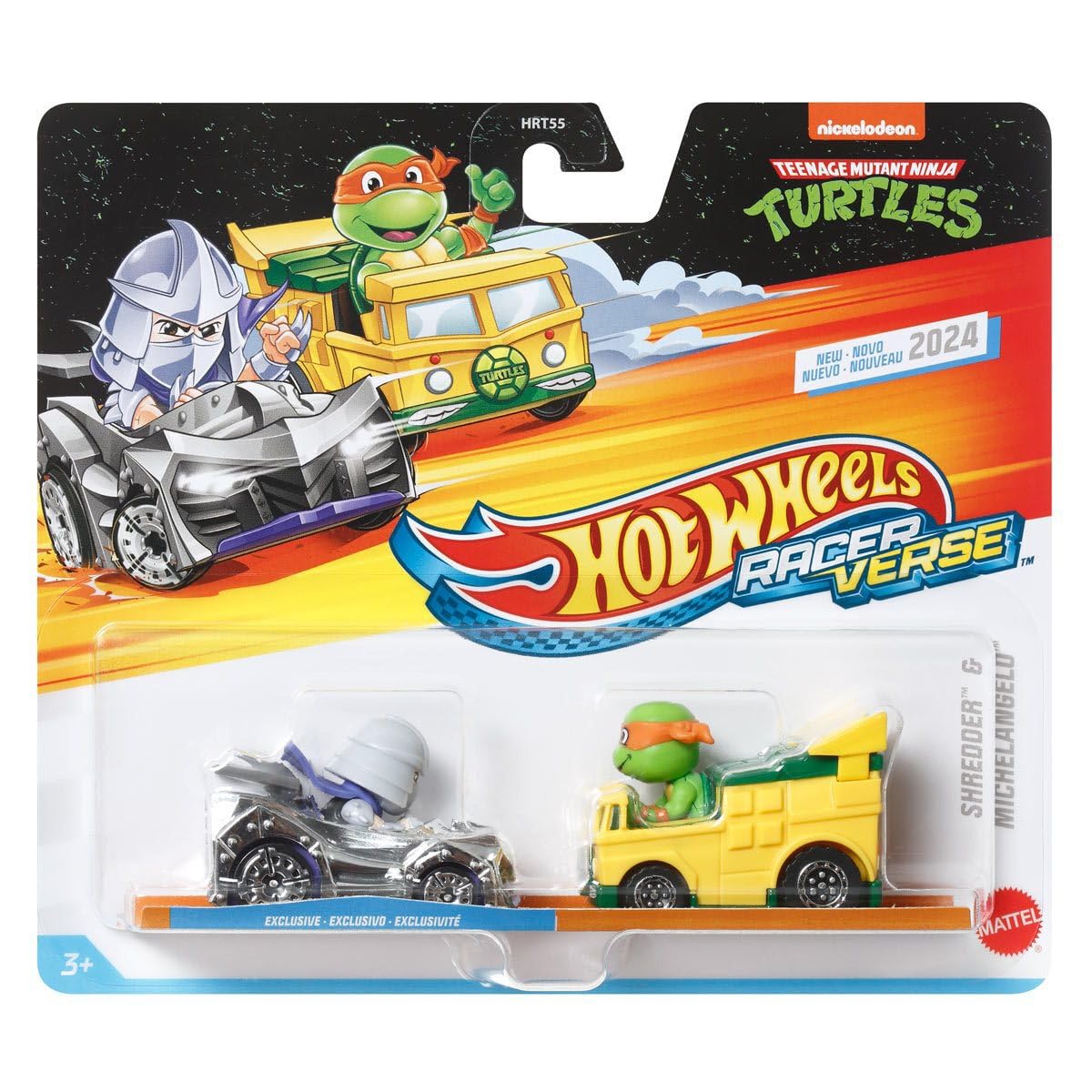 Amazon.com: Hot Wheels Racer Verse Shredder & Michelangelo